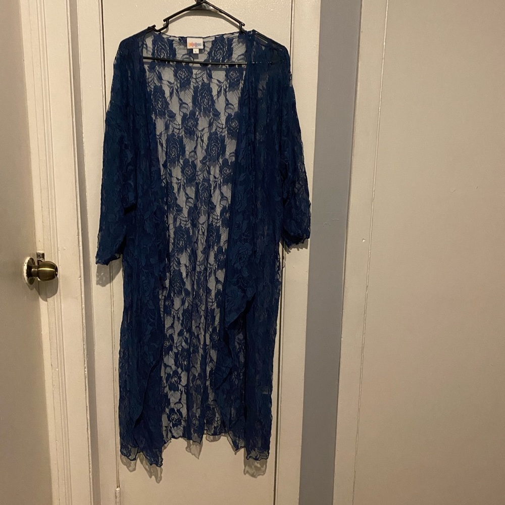 Blue lularoe cover up